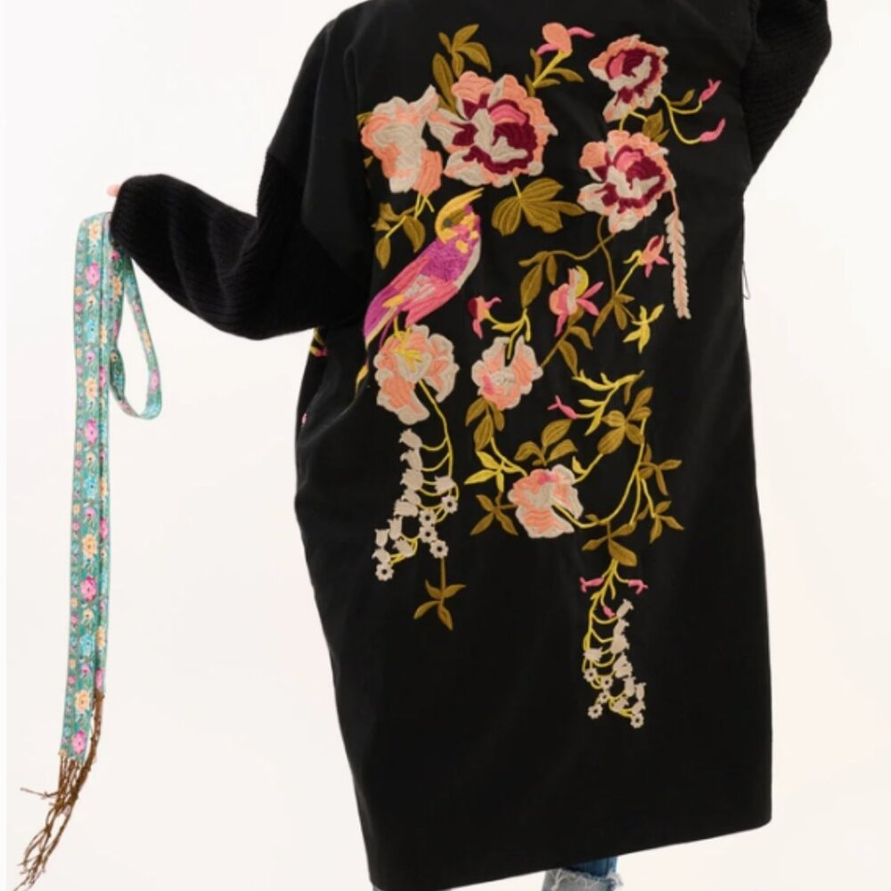 Boho Cotton Robe Coat - Picture 5 of 16
